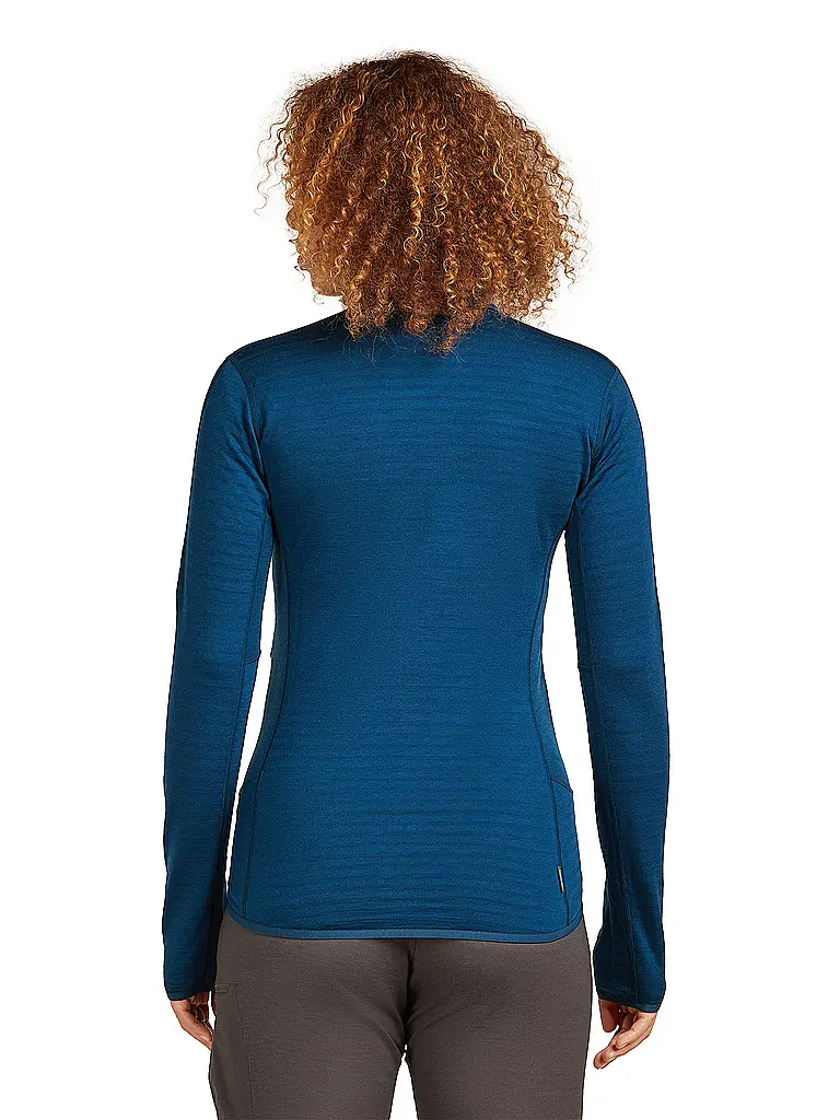 ICEBREAKER | Damen Fleecejacke Real Fleece 300 Merino | dunkelblau