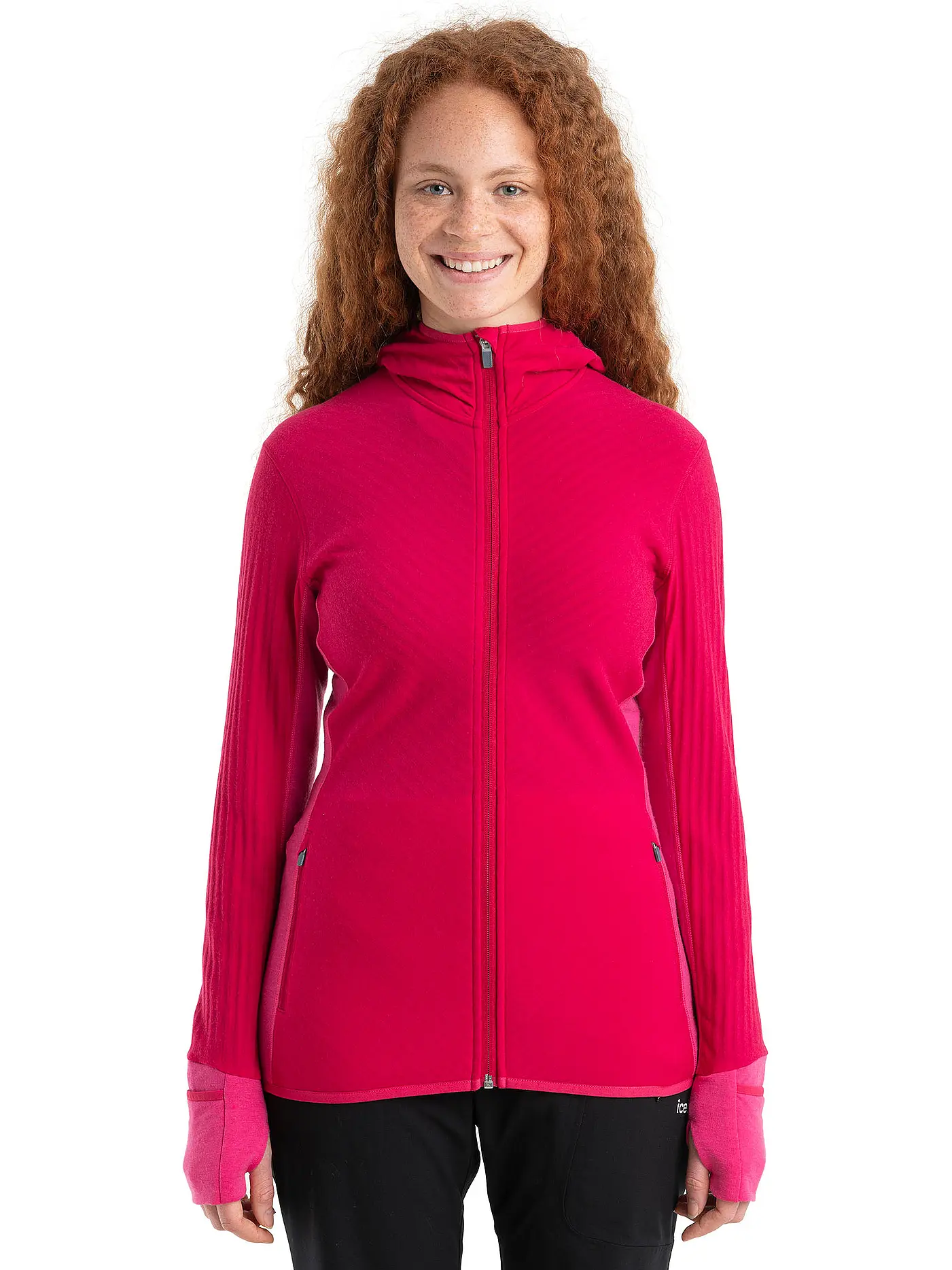 ICEBREAKER | Damen Fleecejacke RealFleece™ Merino Descender | beere