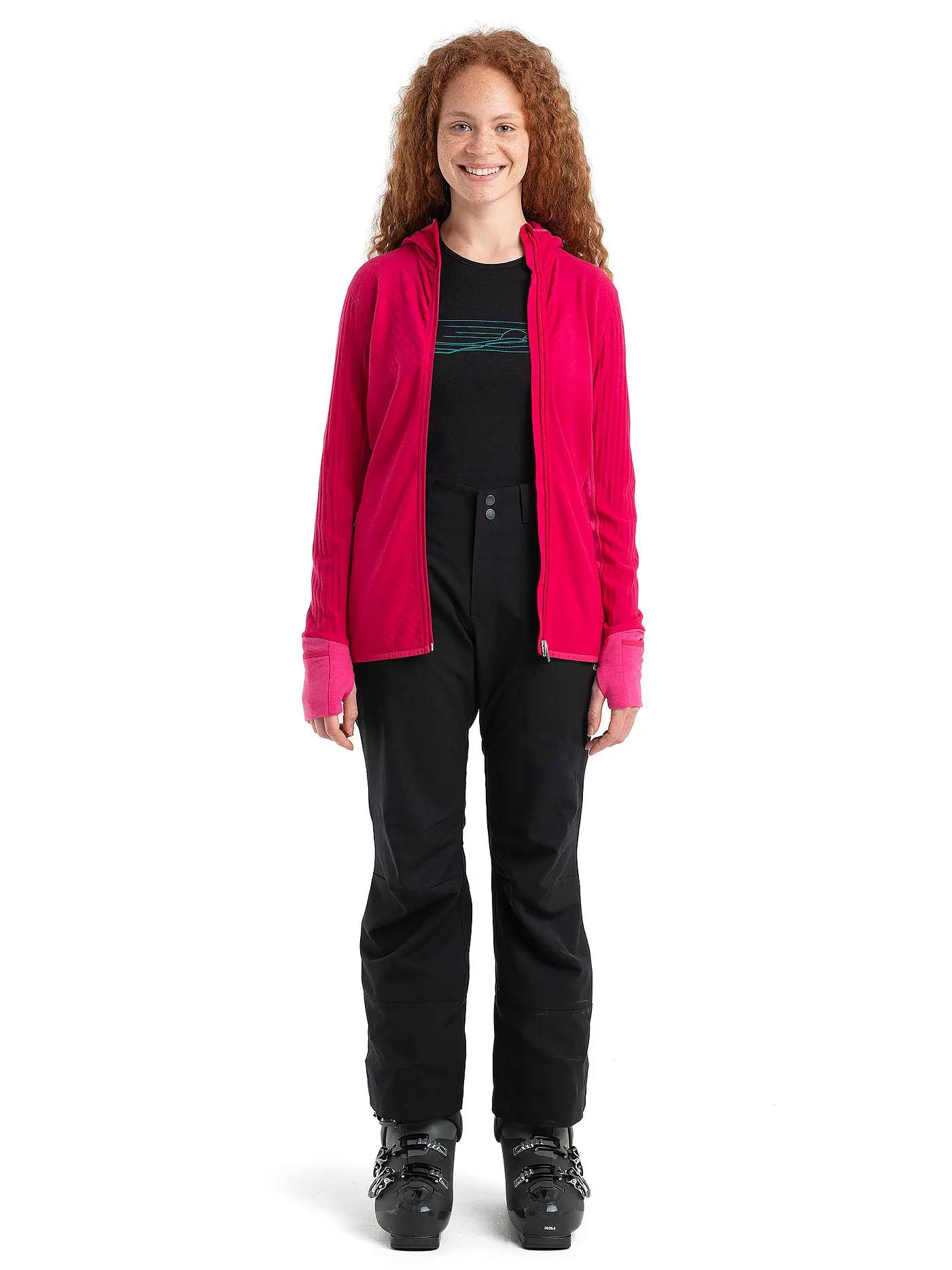 ICEBREAKER | Damen Fleecejacke RealFleece™ Merino Descender | beere