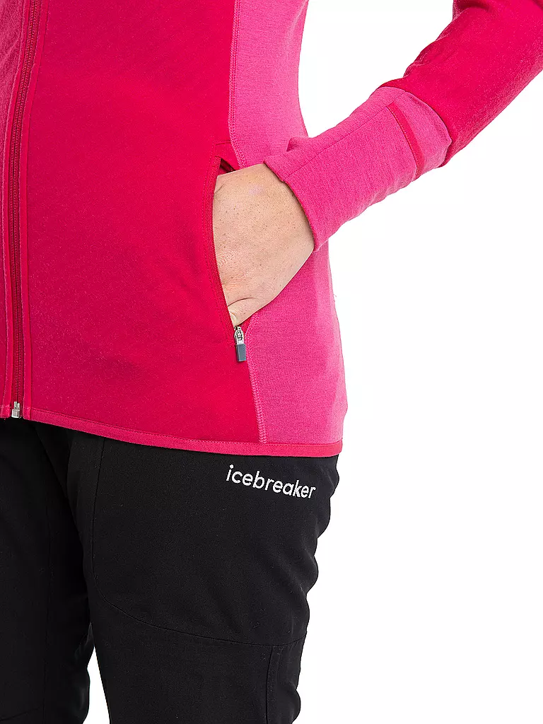 ICEBREAKER | Damen Fleecejacke RealFleece™ Merino Descender | beere