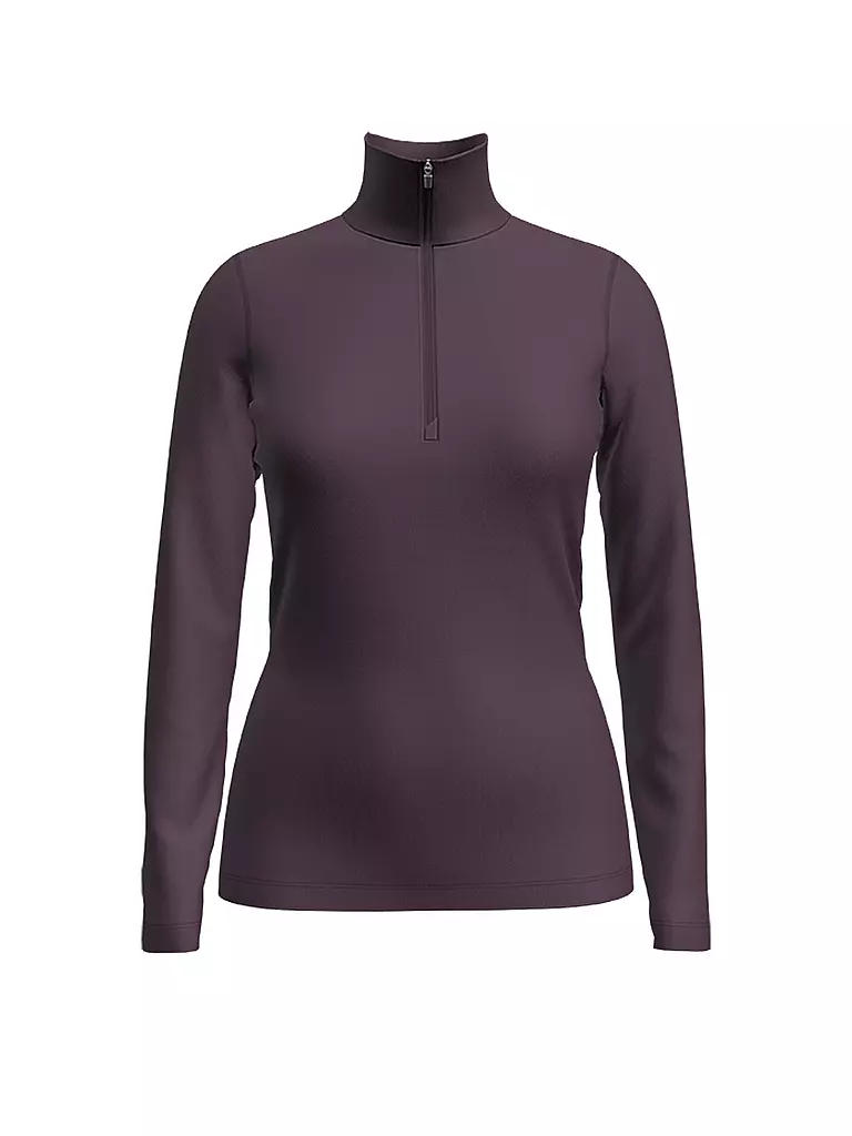 ICEBREAKER | Damen Funktions Zipshirt Merino 260 Tech Thermo | dunkelrot