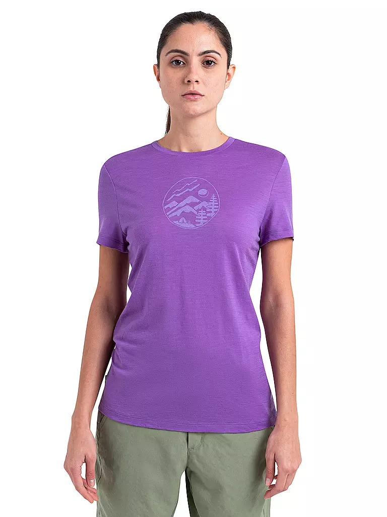 ICEBREAKER | Damen Funktionsshirt Merino 150 Tech Lite III Camp | lila