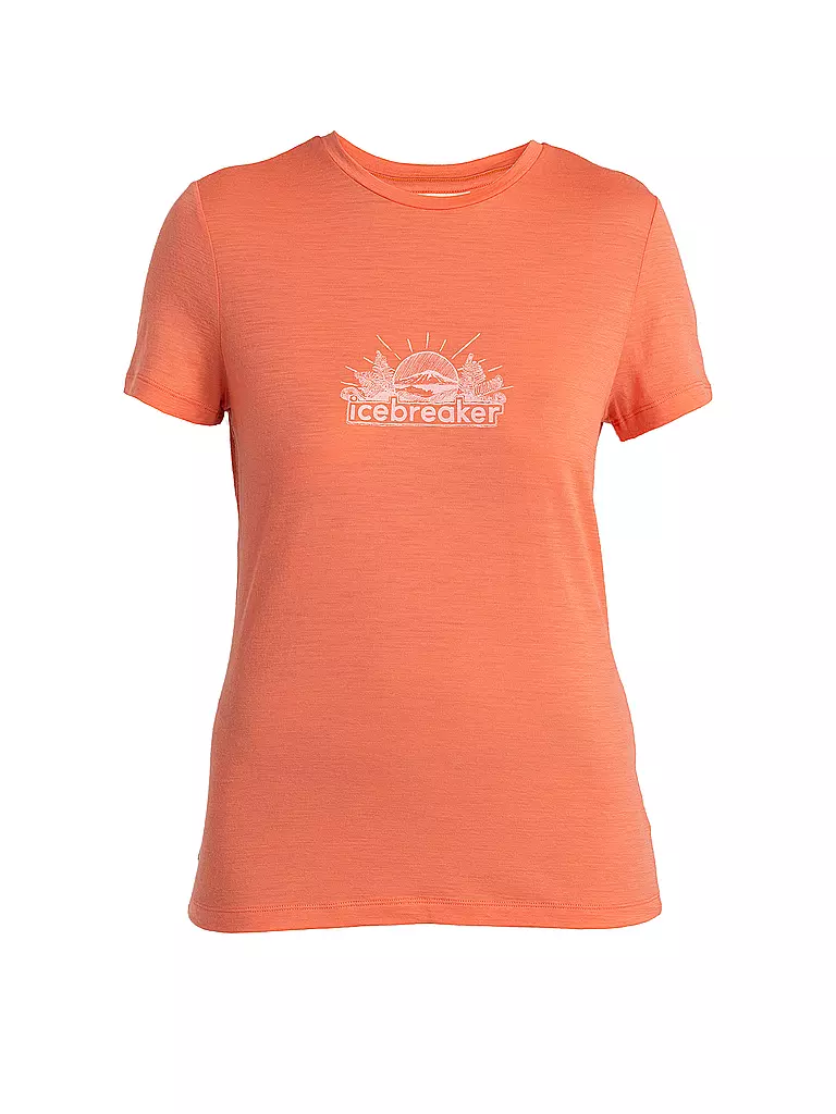 ICEBREAKER | Damen Funktionsshirt Merino 150 Tech Lite III SS Tee IB Grown Naturally | orange