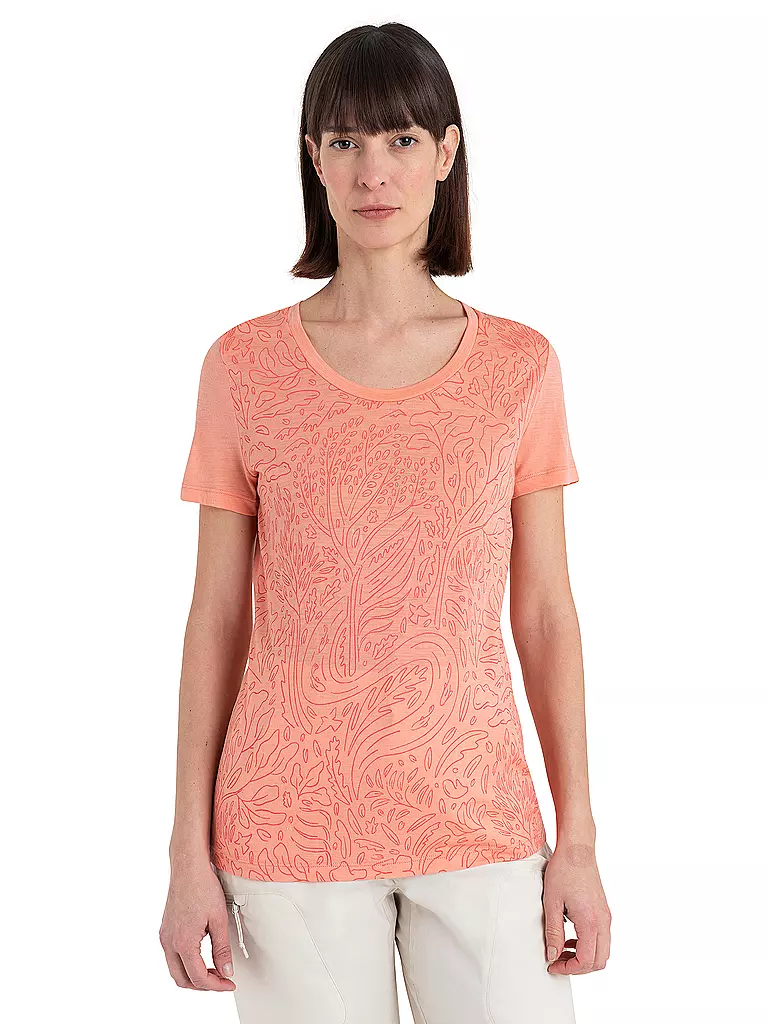 ICEBREAKER | Damen Funktionsshirt Merino 150 Tech Lite III | koralle