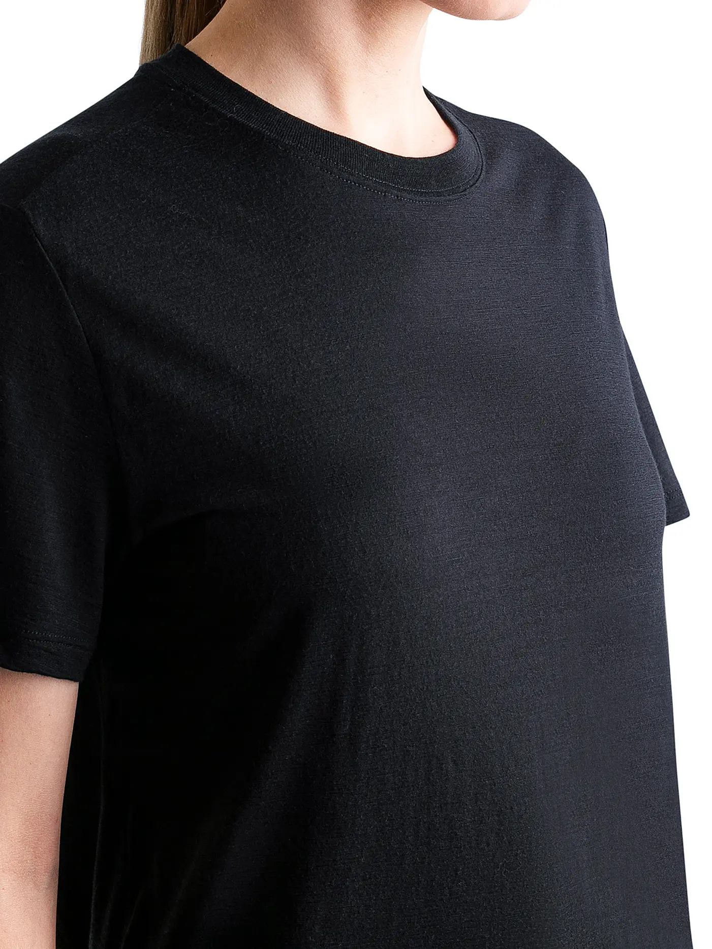 ICEBREAKER | Damen Funktionsshirt Merino 150 Tech Lite Relaxed  | schwarz