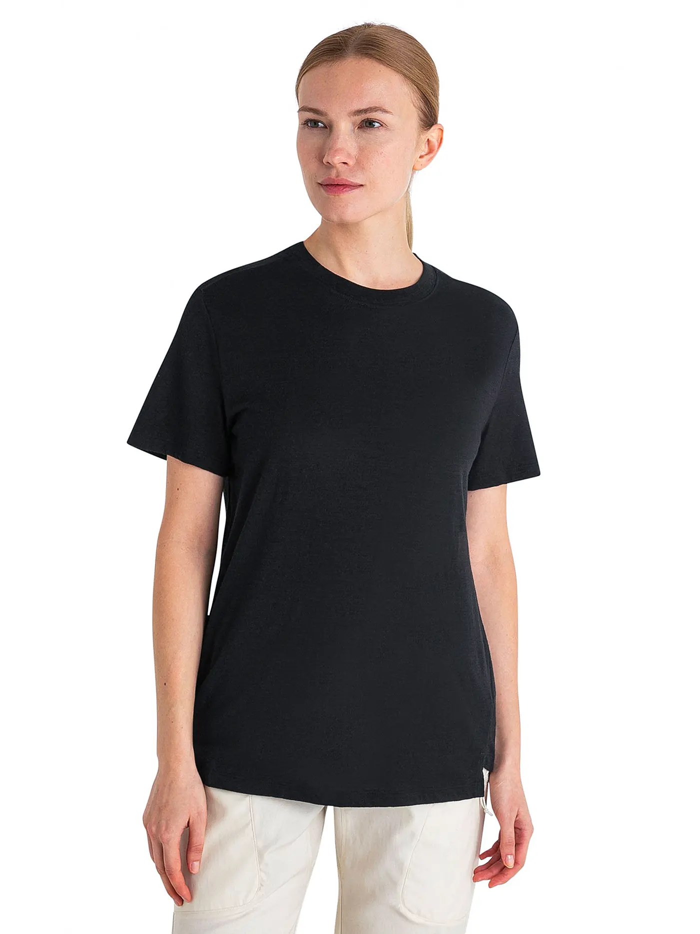 ICEBREAKER | Damen Funktionsshirt Merino 150 Tech Lite Relaxed  | schwarz