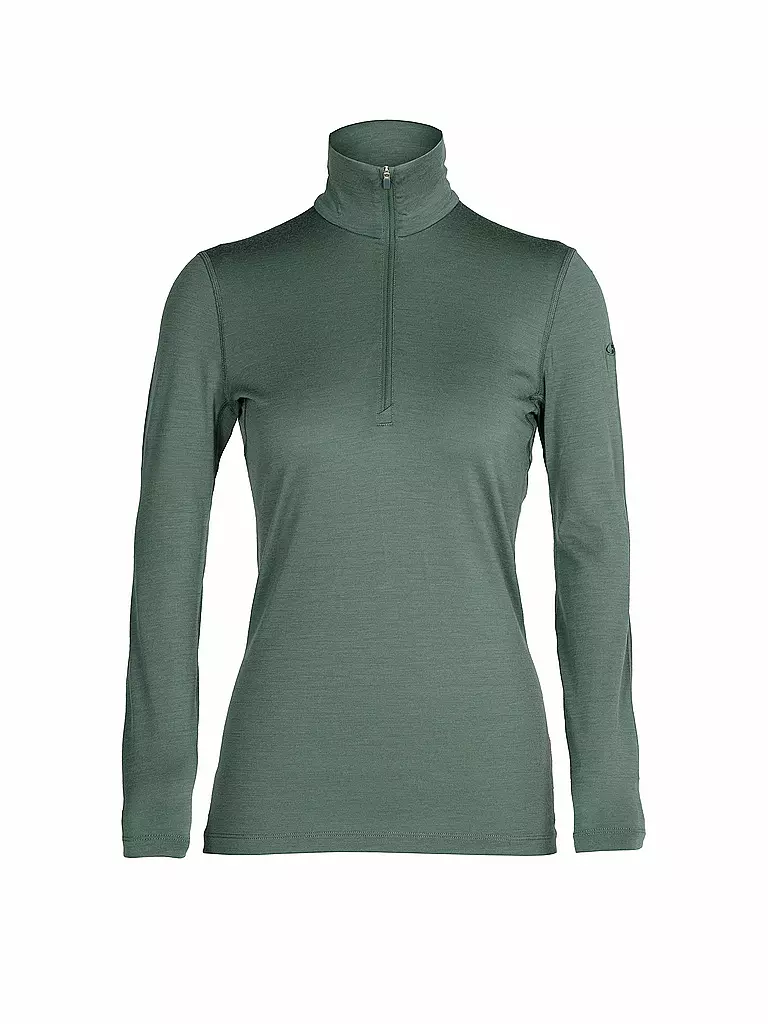 ICEBREAKER | Damen Funktionsshirt Merino 200 Oasis Long Sleeve Half Zip Curve | grün