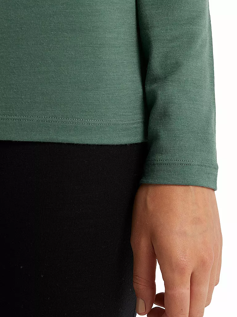 ICEBREAKER | Damen Funktionsshirt Merino 200 Oasis Long Sleeve Half Zip Curve | grün