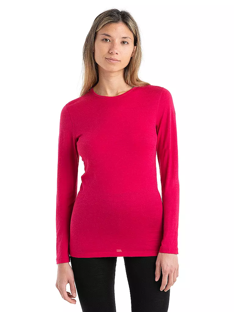 ICEBREAKER | Damen Funktionsshirt Merino 200 Oasis LS | beere