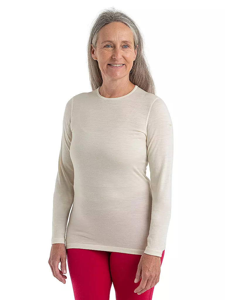 ICEBREAKER | Damen Funktionsshirt Merino 200 Oasis LS | weiss