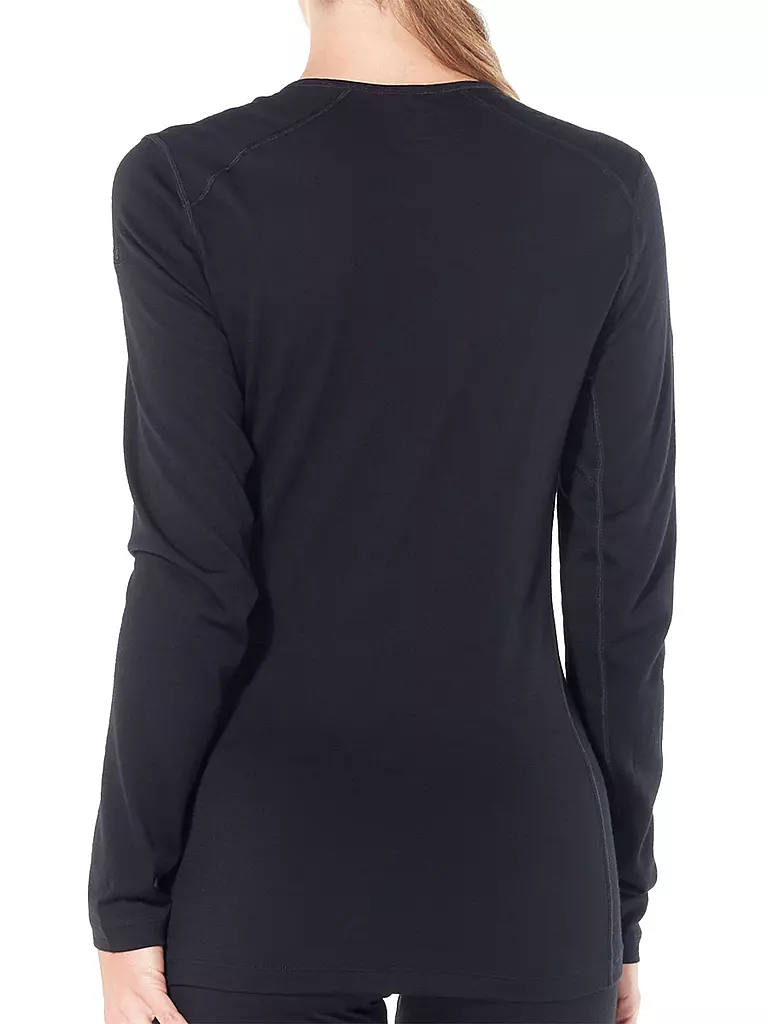 ICEBREAKER | Damen Funktionsshirt Merino 200 Oasis LS | schwarz