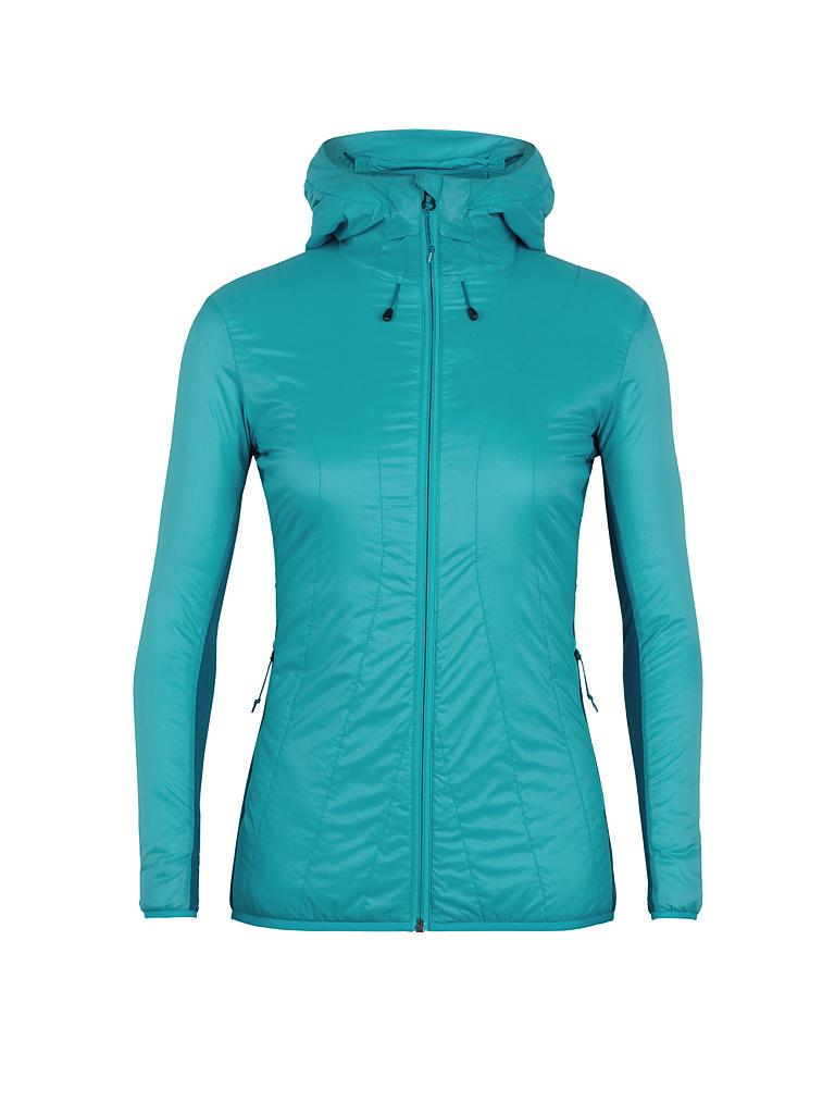 ICEBREAKER | Damen Hybridjacke MerinoLOFT™ Hyperia Lite Hooded | petrol