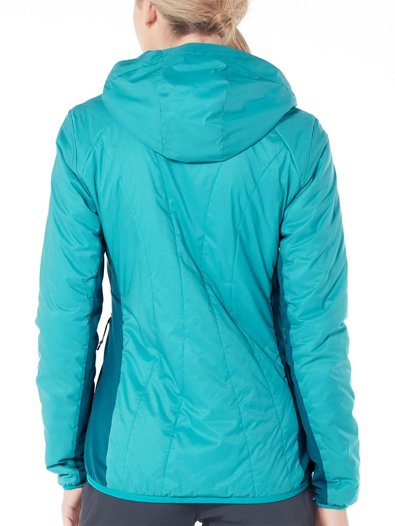 ICEBREAKER | Damen Hybridjacke MerinoLOFT™ Hyperia Lite Hooded | petrol