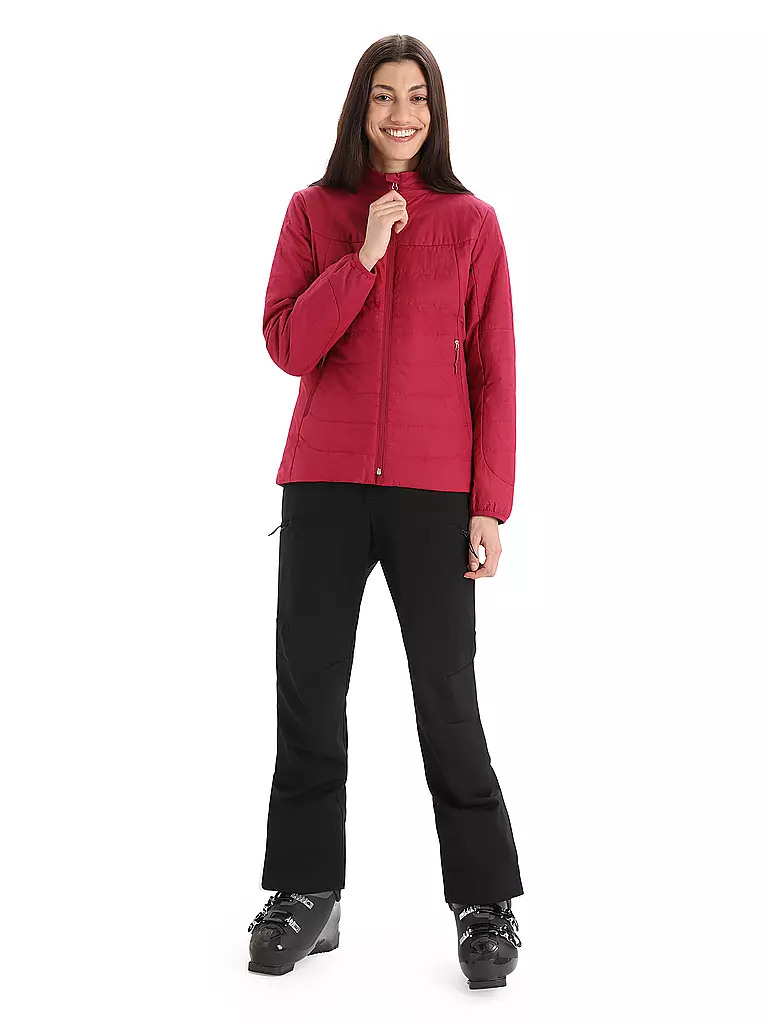 ICEBREAKER | Damen Isojacke MerinoLoft™  | beere