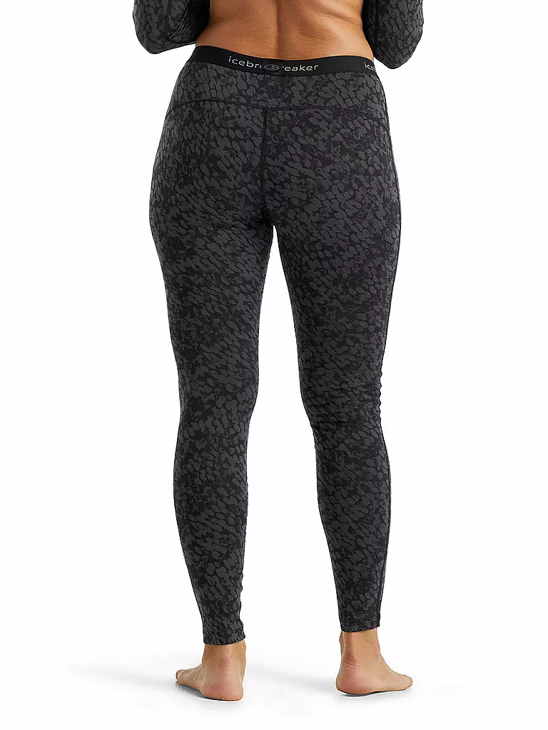 ICEBREAKER | Damen Legging Merino 200 Oasis | schwarz