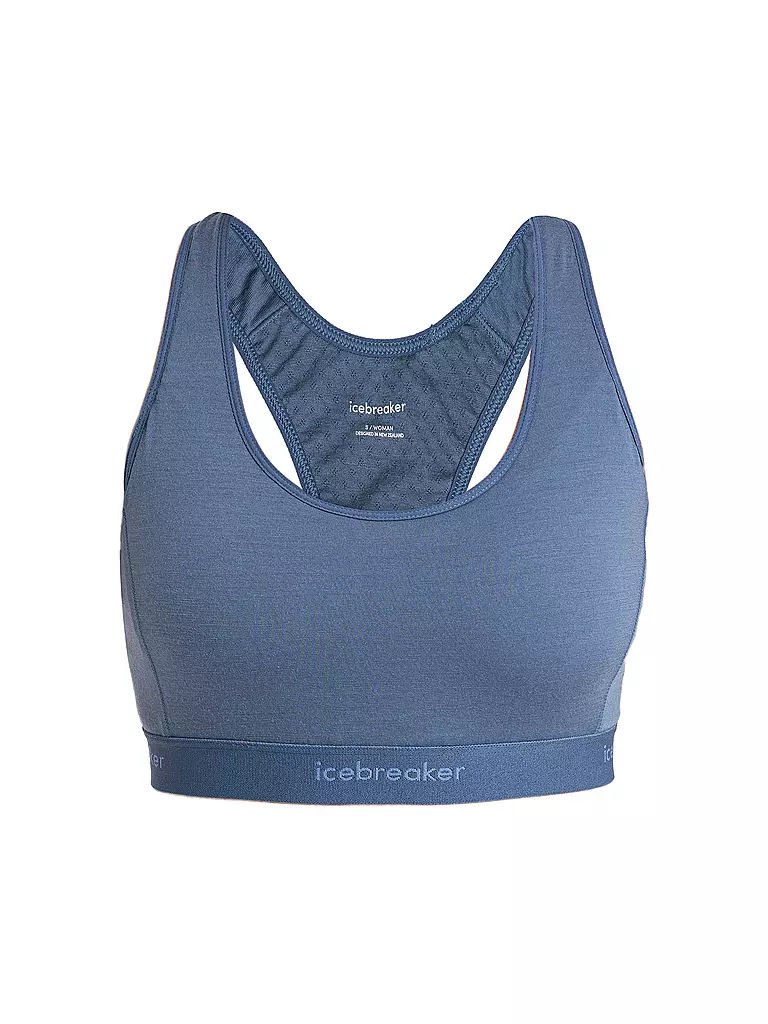 ICEBREAKER | Damen Sport-BH Racerback Merino 125 Low Support | blau