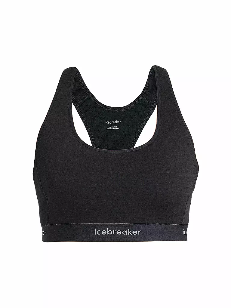 ICEBREAKER | Damen Sport-BH Racerback Merino 125 Low Support | schwarz