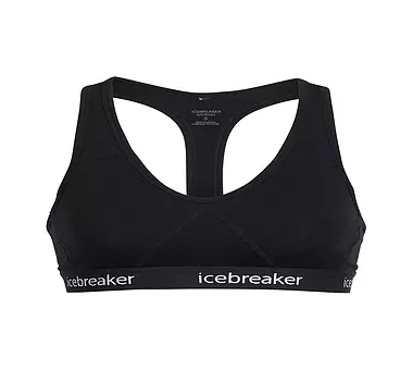 icebreaker Sport-BH MERINO SPRITE RACERBACK in schwarz