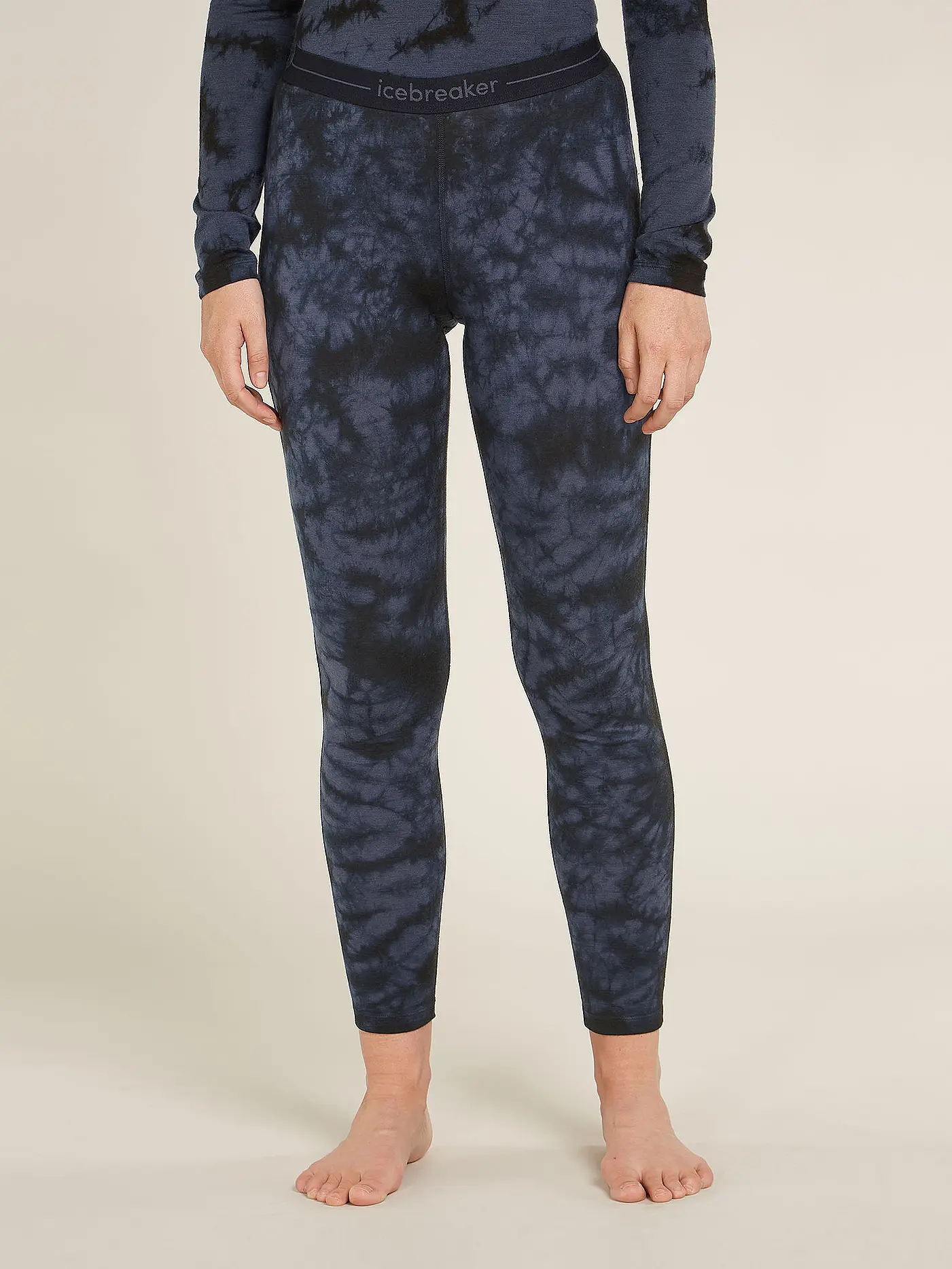 ICEBREAKER | Damen Unterzieh Hose Cloud Dye Oasis 200 | grau