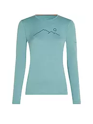 ICEBREAKER | Damen Unterzieh Shirt Oasis 200 | hellblau