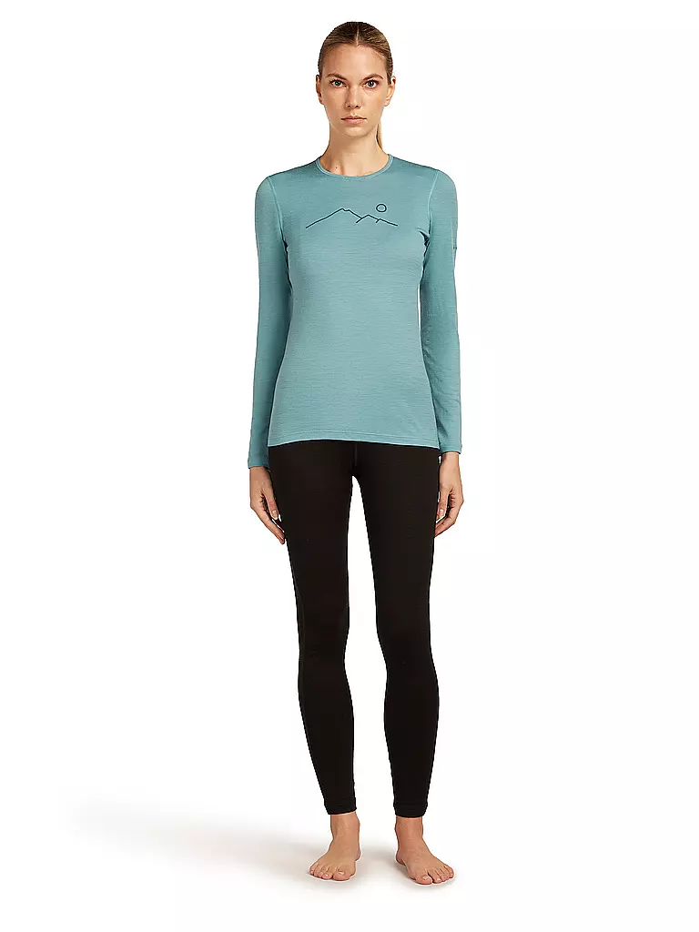 ICEBREAKER | Damen Unterzieh Shirt Oasis 200 | hellblau