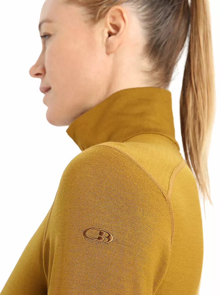 ICEBREAKER | Damen Unterziehshirt 260 Tech Halfzip | camel