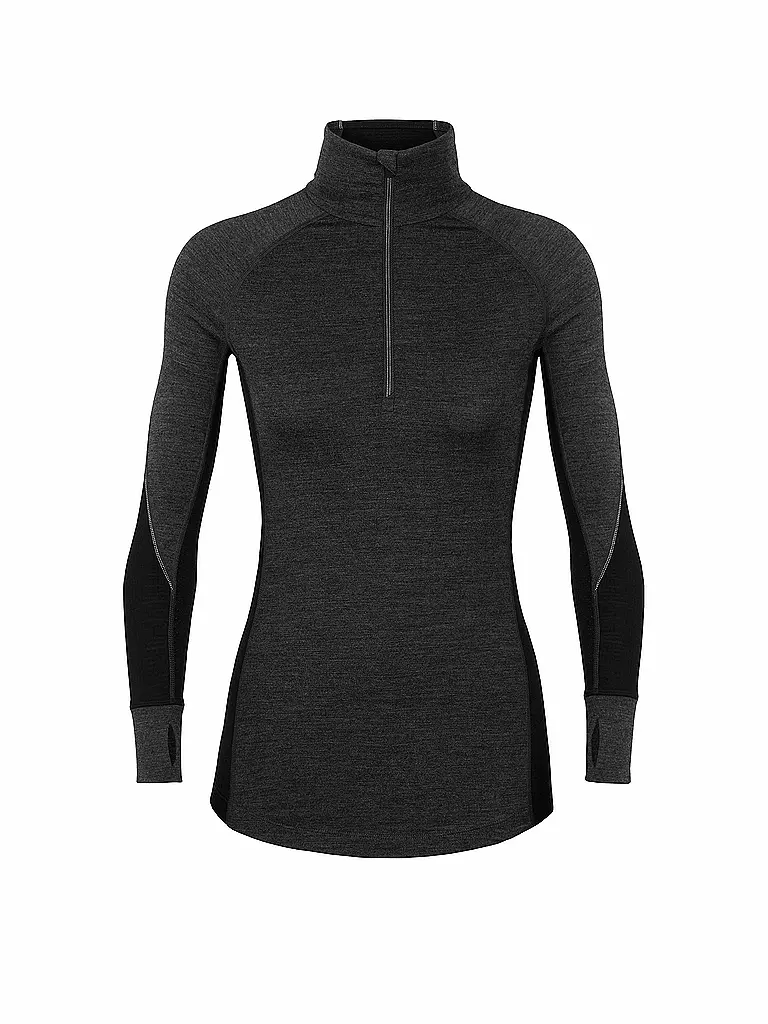 ICEBREAKER | Damen Unterziehshirt 260 Zone Zip | grau