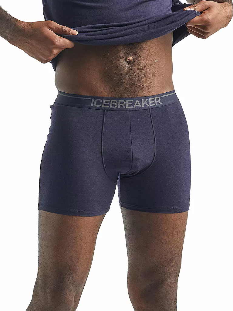 ICEBREAKER | Herren Boxershort Merino Anatomica | dunkelblau