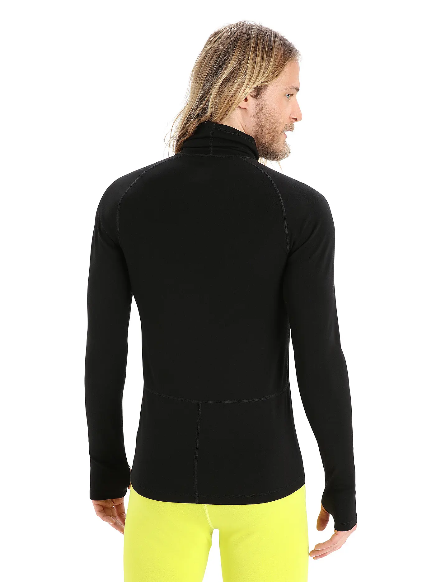 ICEBREAKER | Herren Funktionsshirt 300 MerinoFine™ Rolli | schwarz