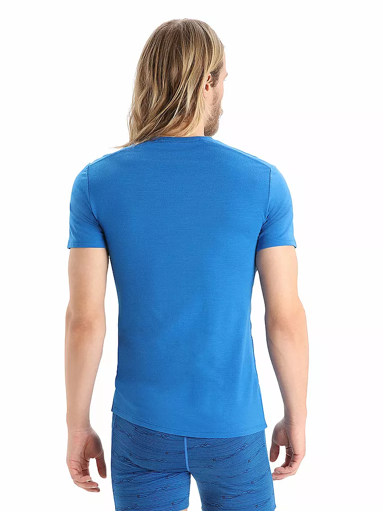 ICEBREAKER | Herren Funktionsshirt Anatomica Crewe BF 150 | blau