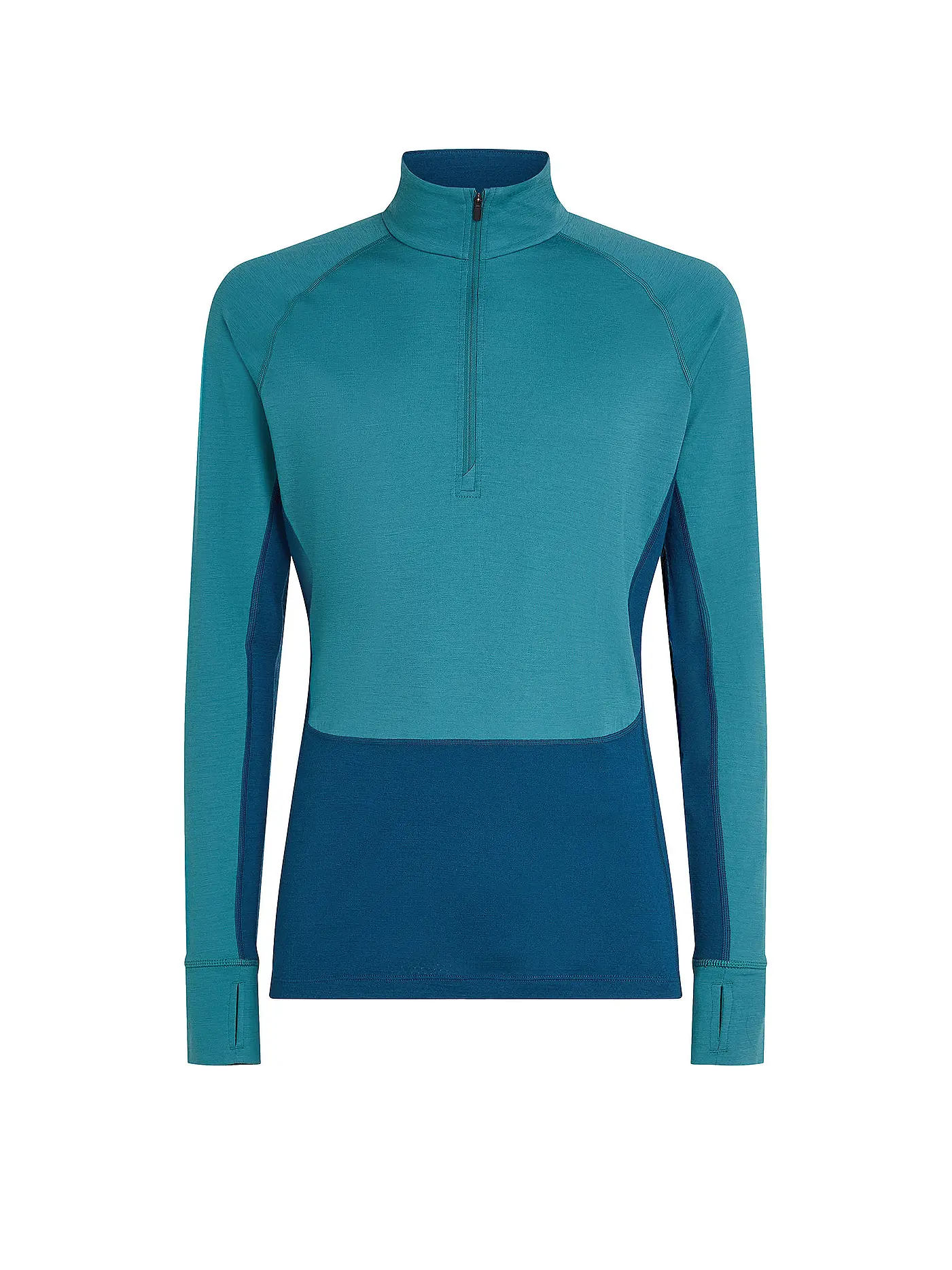 ICEBREAKER | Herren Unterzieh Zipshirt 200 Merino ZoneKnit | petrol
