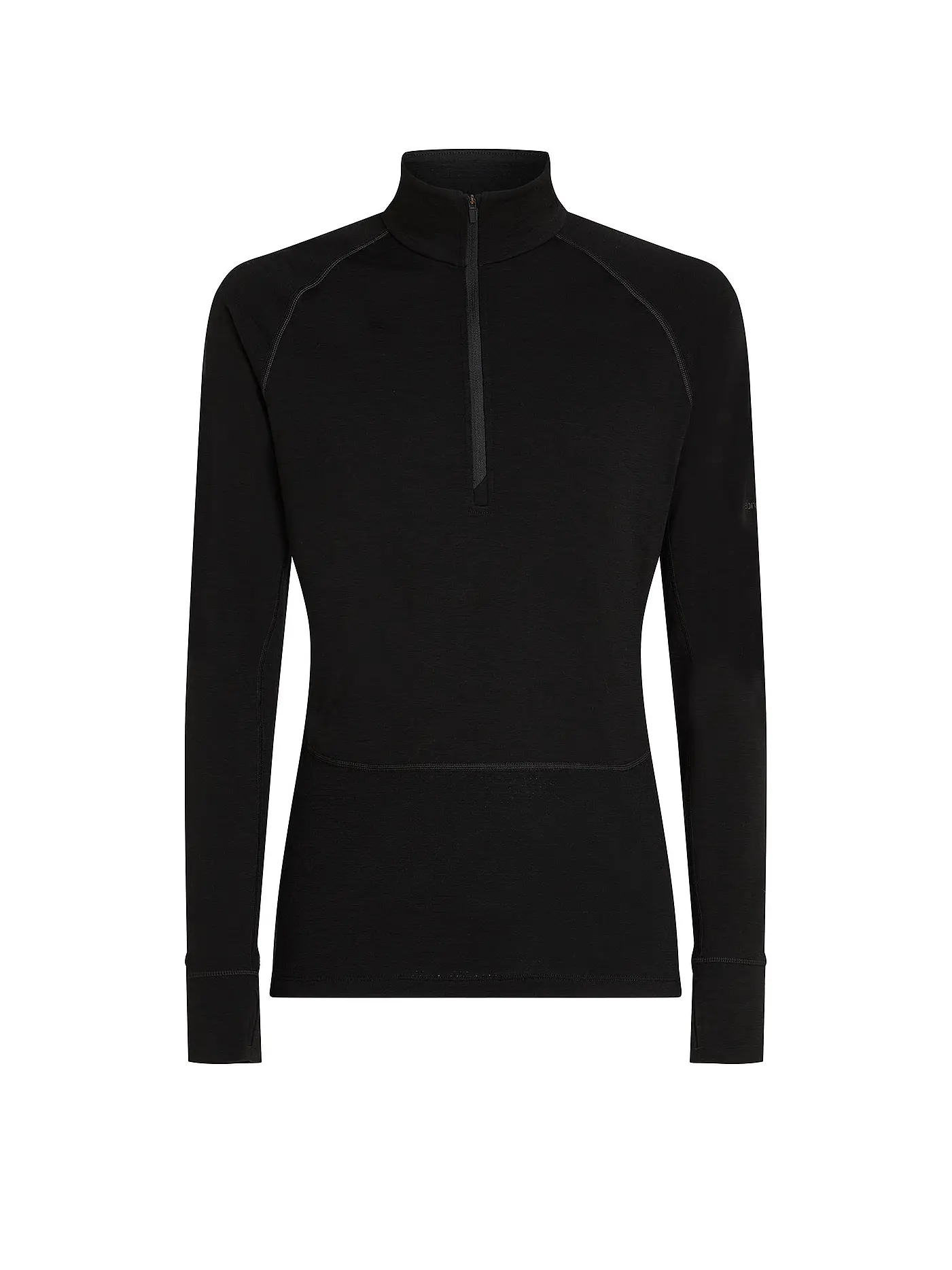 ICEBREAKER | Herren Unterzieh Zipshirt 200 Merino ZoneKnit | schwarz
