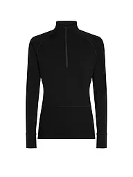 ICEBREAKER | Herren Unterzieh Zipshirt 200 Merino ZoneKnit | schwarz
