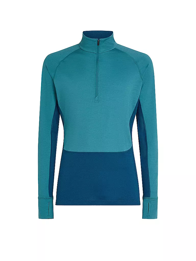 ICEBREAKER | Herren Unterzieh Zipshirt 200 Merino ZoneKnit | petrol