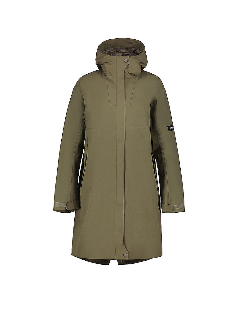 icepeak Wintermantel Hoodie Wasserabweisend Olive