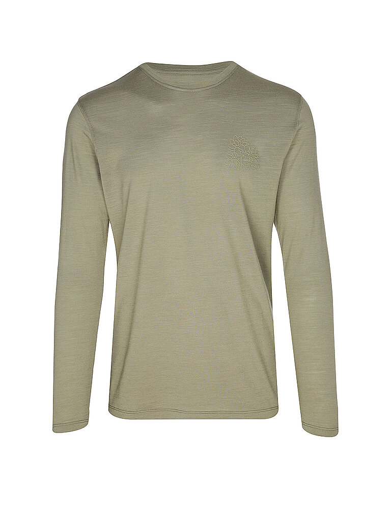 icepeak Unterziehshirt Normale Passform Merino-Mischmaterial Olive