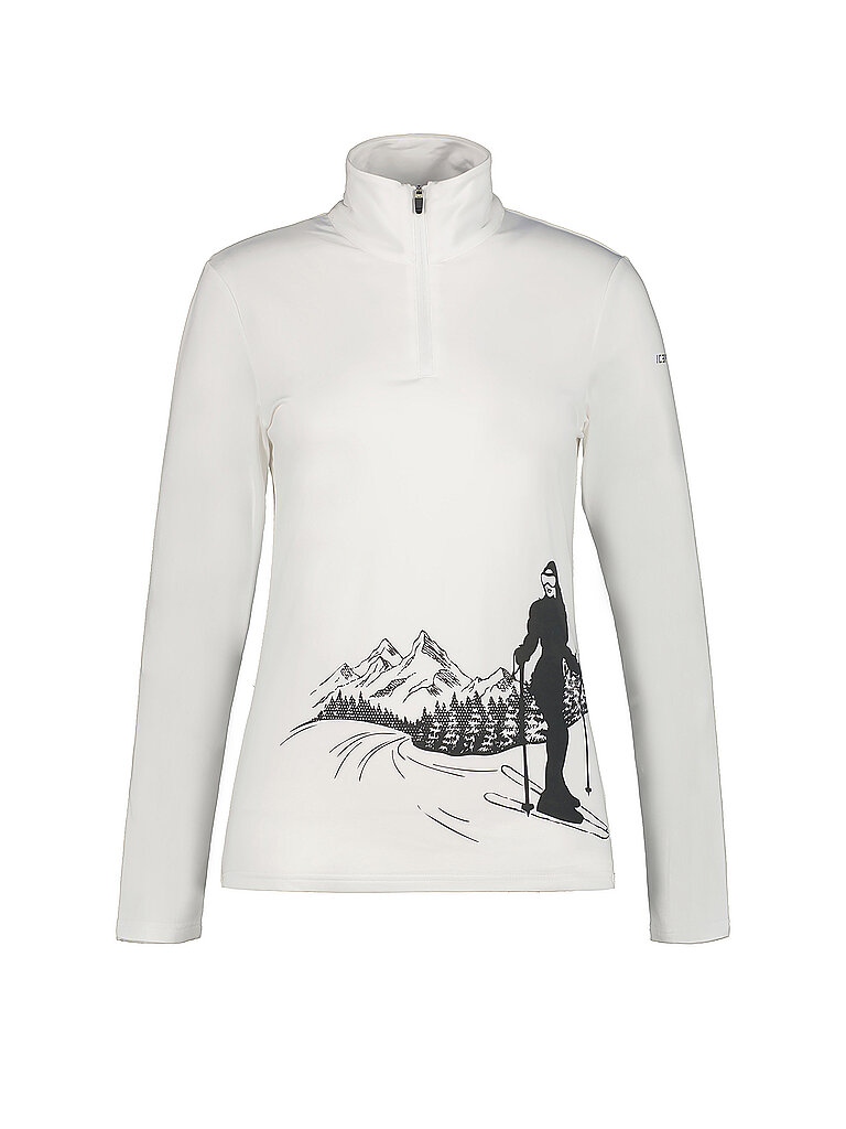 icepeak Zipshirt Körpernah Weiss