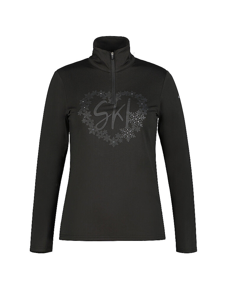 ICEPEAK Damen Unterzieh Zipshirt Ellenton schwarz | M
