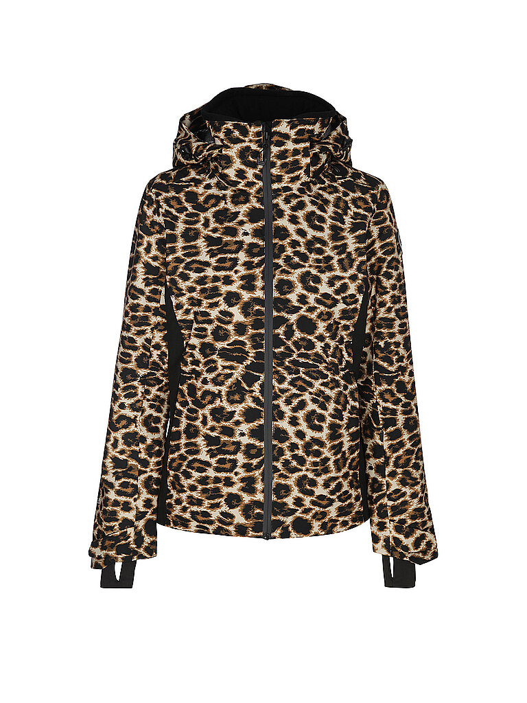 icepeak Skijacke Padded Elbows Hooded Hellbraun