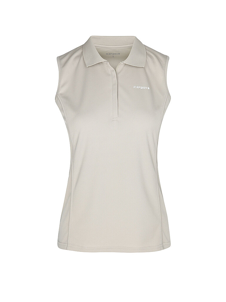 Damen Funktionspolo Tank Bazine beige M W