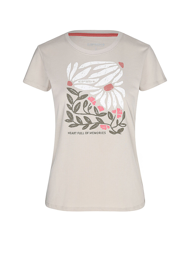 icepeak Belcher Print T-Shirt Beige