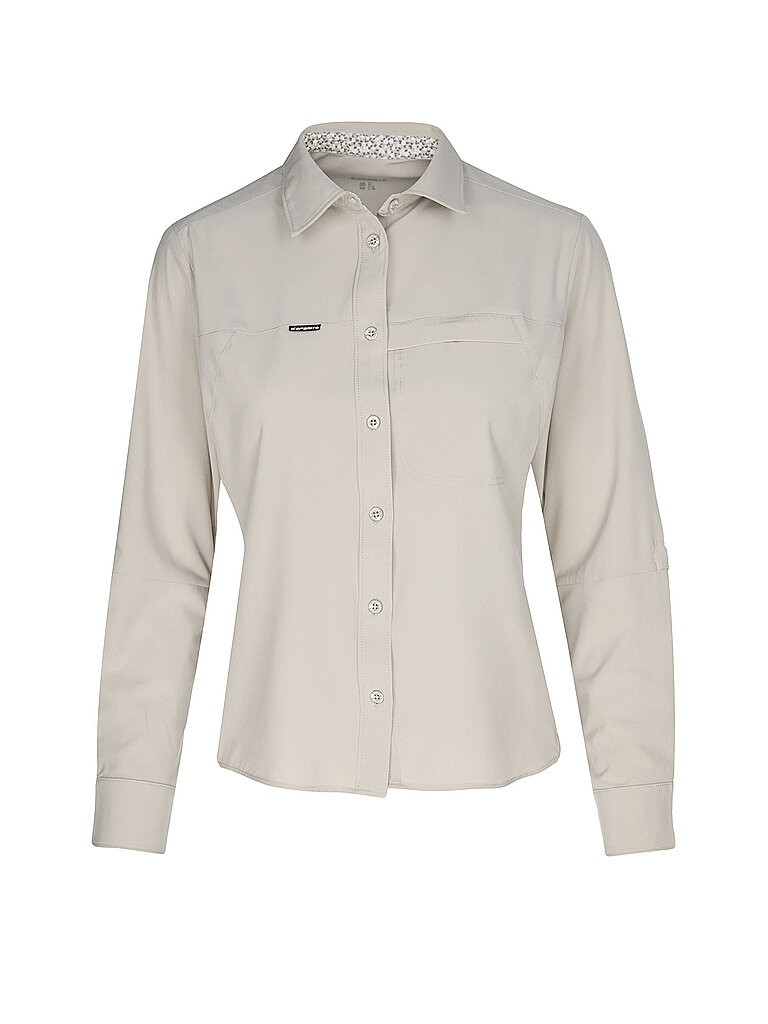 icepeak Bluse Boxholm Stretch Chest Pocket Beige