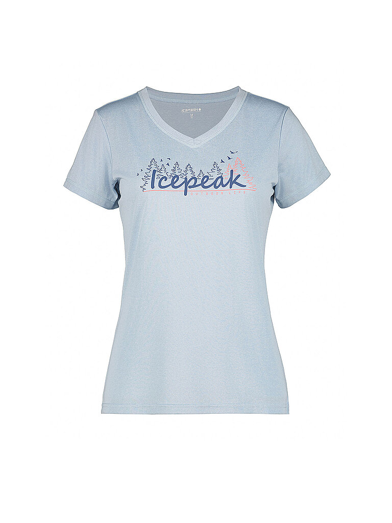 icepeak Burnham V-Ausschnitt T-Shirt Hellblau