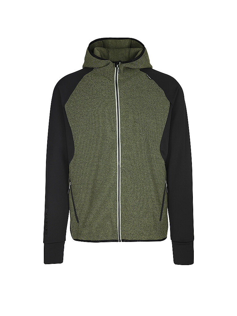 icepeak Fleecejacke Midlayer Hoodie Thermal Olive