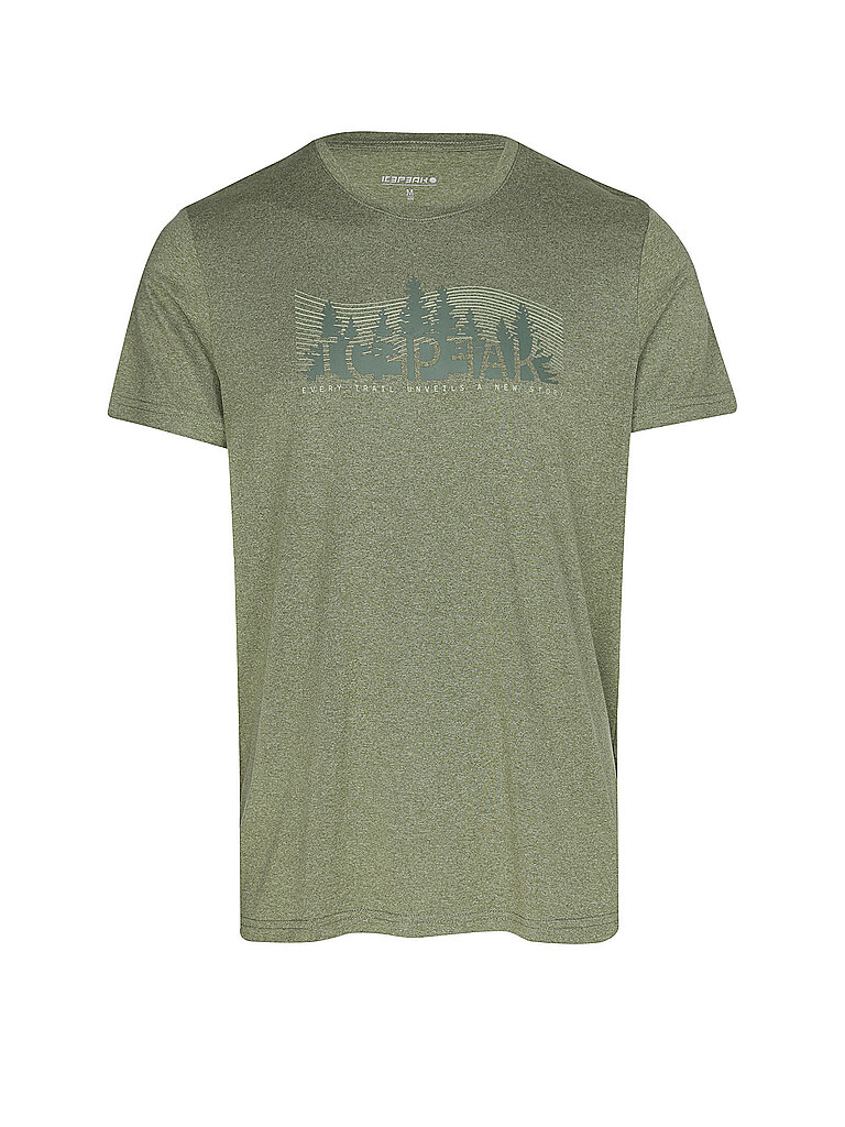 icepeak Funktionsshirt O-Ausschnitt Feuchtigkeitsregulierend Olive
