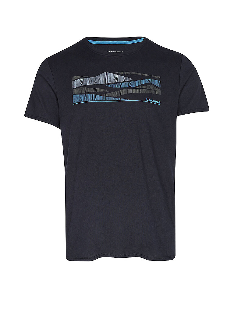 icepeak Funktionsshirt Rundhalsausschnitt Baumwollmischung Dunkelblau