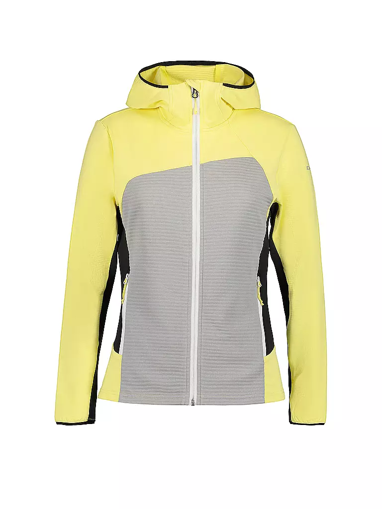 ICEPEAK | Damen Fleecejacke Basile Hoodie | gelb