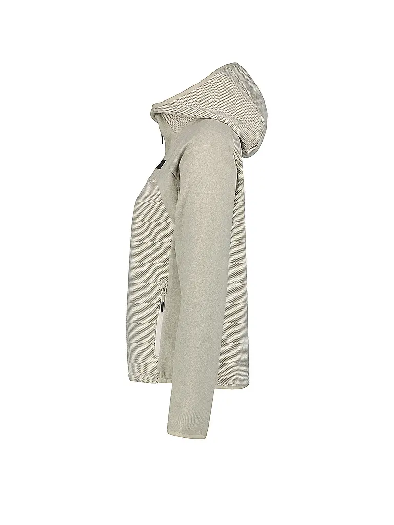 ICEPEAK | Damen Fleecejacke Bradgate Hoodie | beige