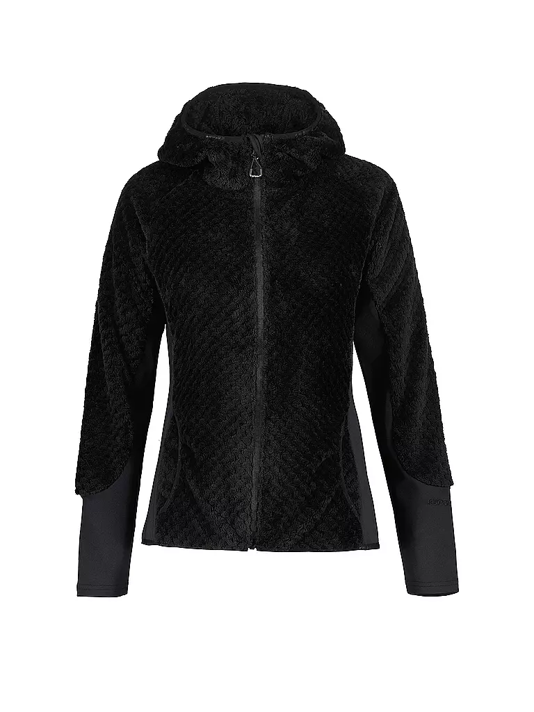 ICEPEAK | Damen Fleecejacke Daisetta Hoodie | schwarz