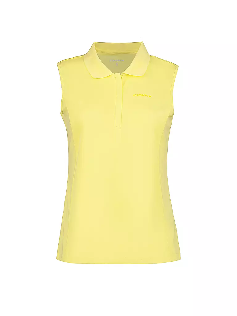 ICEPEAK | Damen Funktionspolo Tank Bazine | gelb